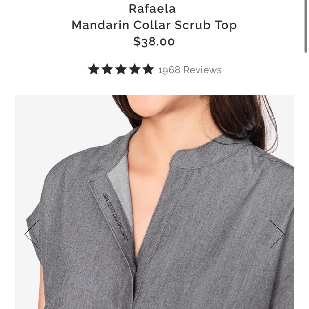 Figs scrub top
